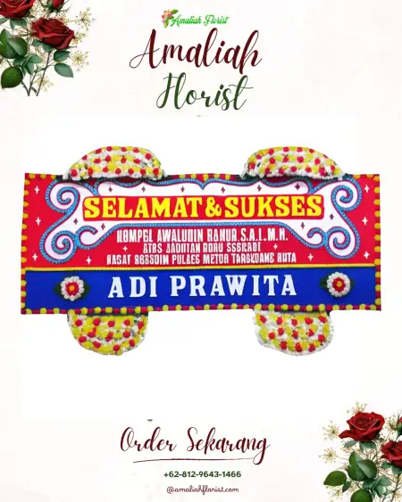 Papan Bunga Ucapan Selamat Jaten